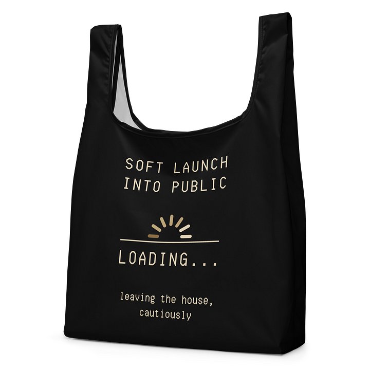 Soft Launch Into Public Shopping Bag | Chronic Illness & Spoonie Errand Bag product image (2)