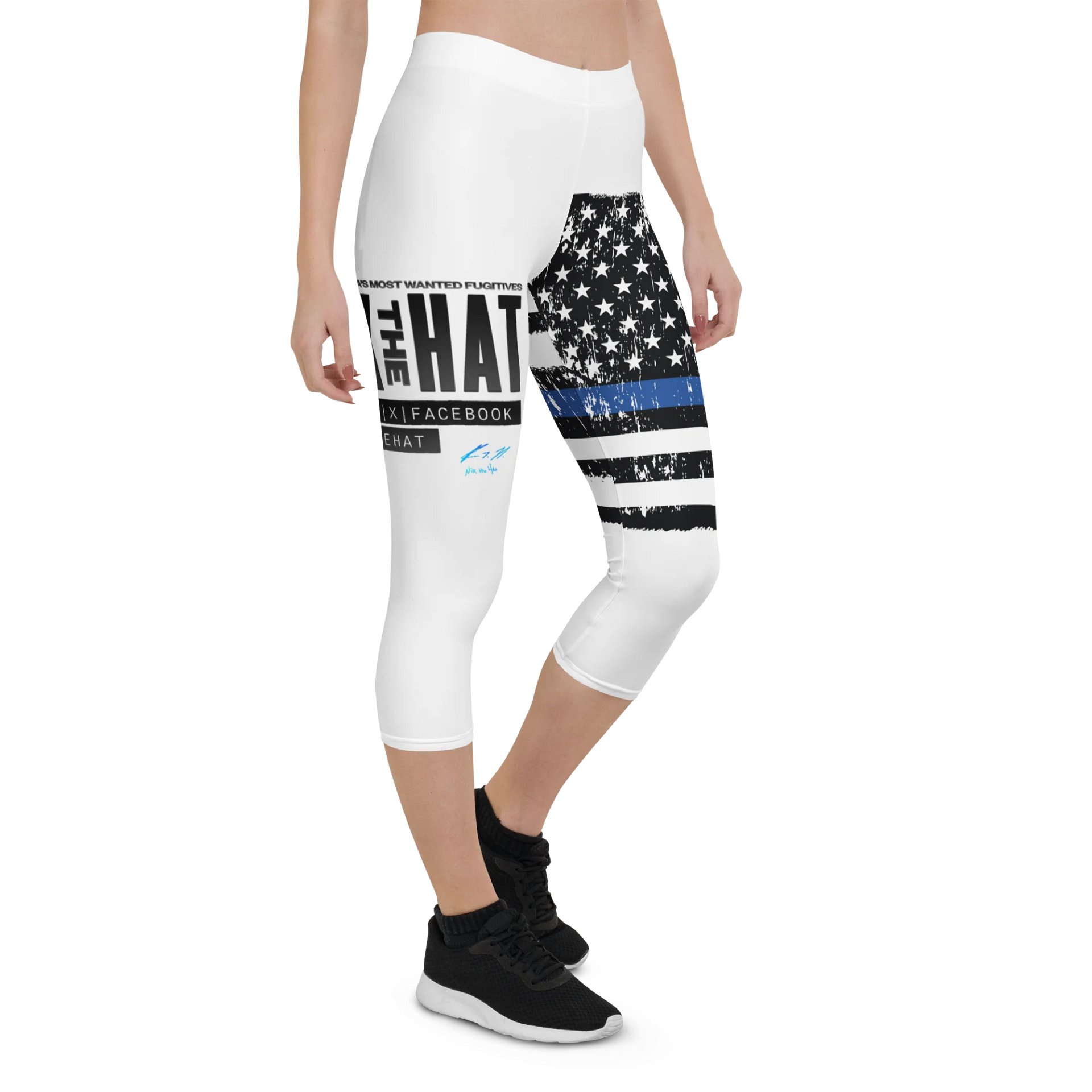 Nik The Hat | White Leggings – Summer ’25 BACK THE BLUE Edition product image (7)