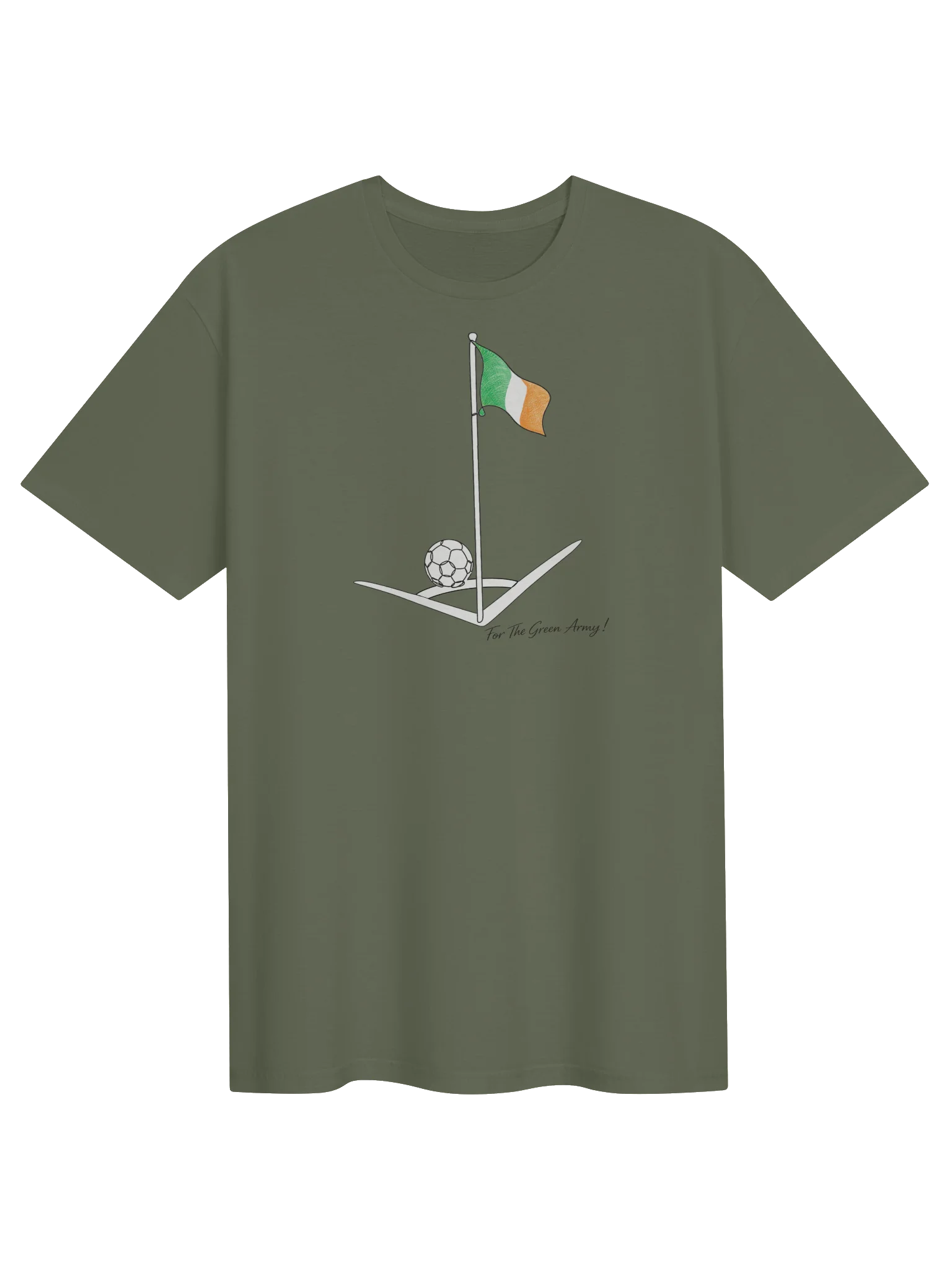 For The Green Army Corner Flag Tee product image (1)