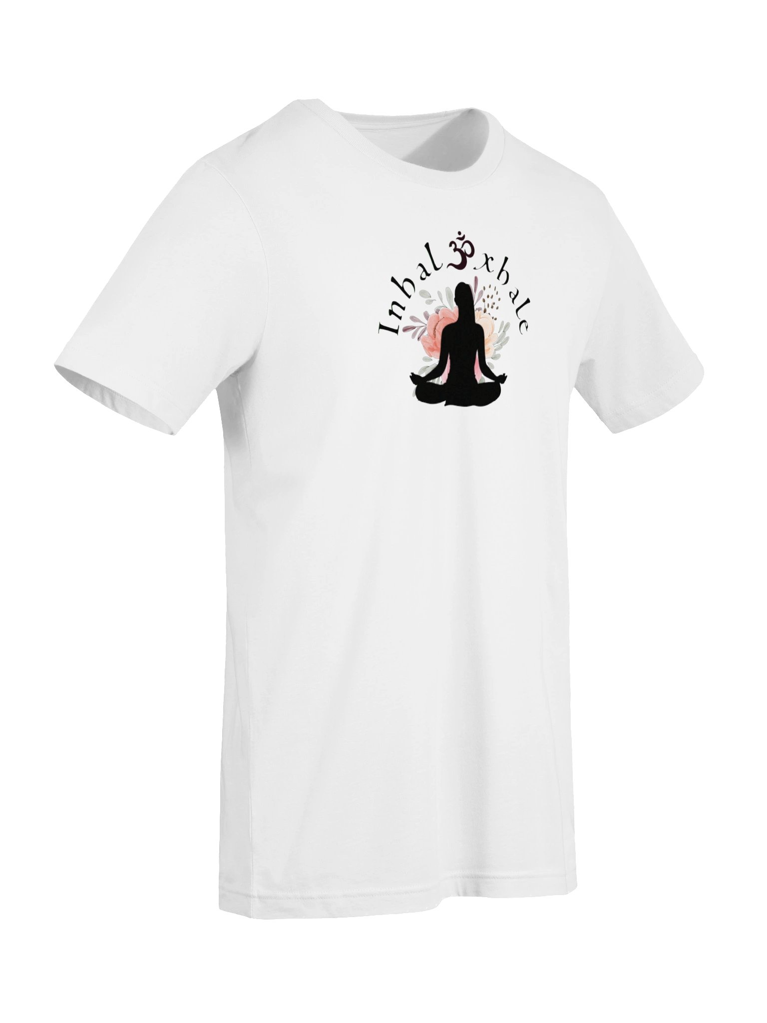 Inhale Exhale Om Meditation Floral Tee product image (7)