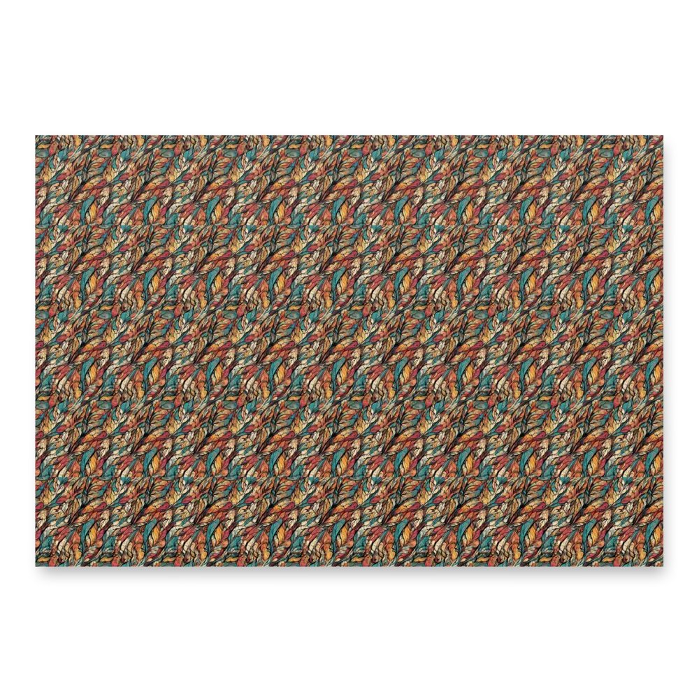 Earthy Leaves and Feathers Wrapping Paper Set product image (6)