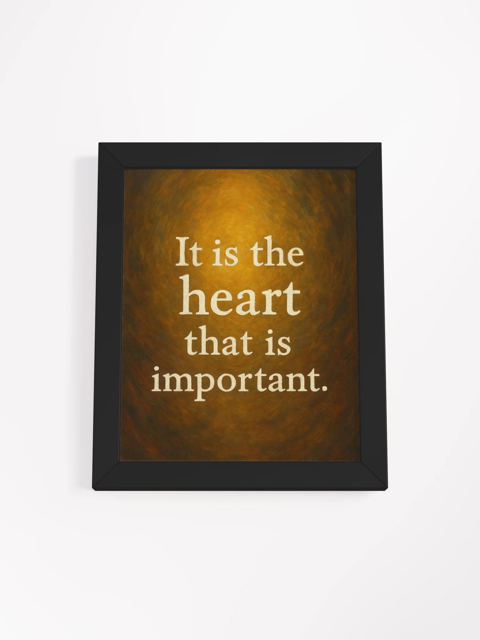 “It Is the Heart That Is Important” – Nichiren Buddhism Framed Poster product image (1)