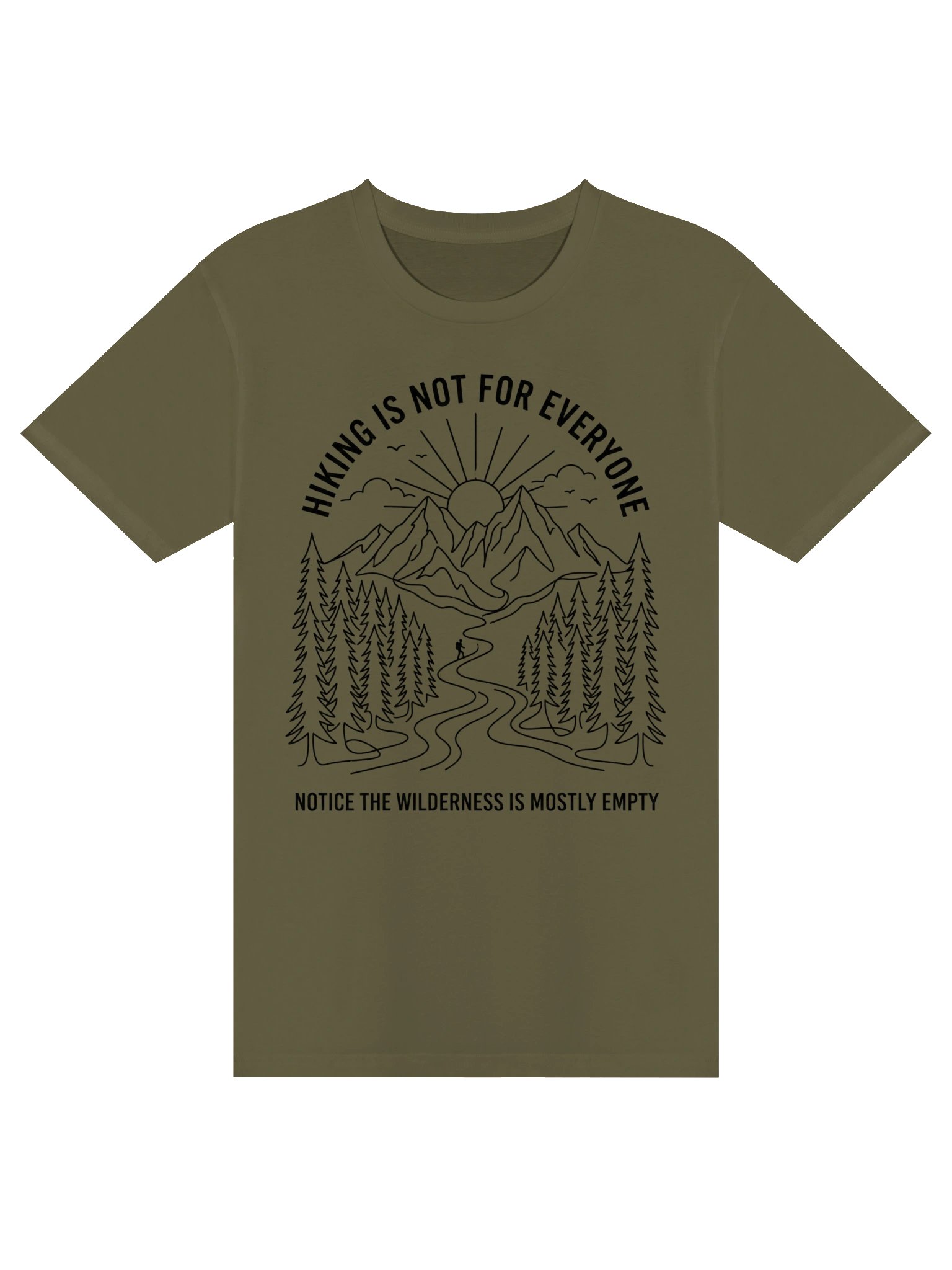 Hiking Mountain Tee | Funny Wilderness Nature Shirt product image (2)