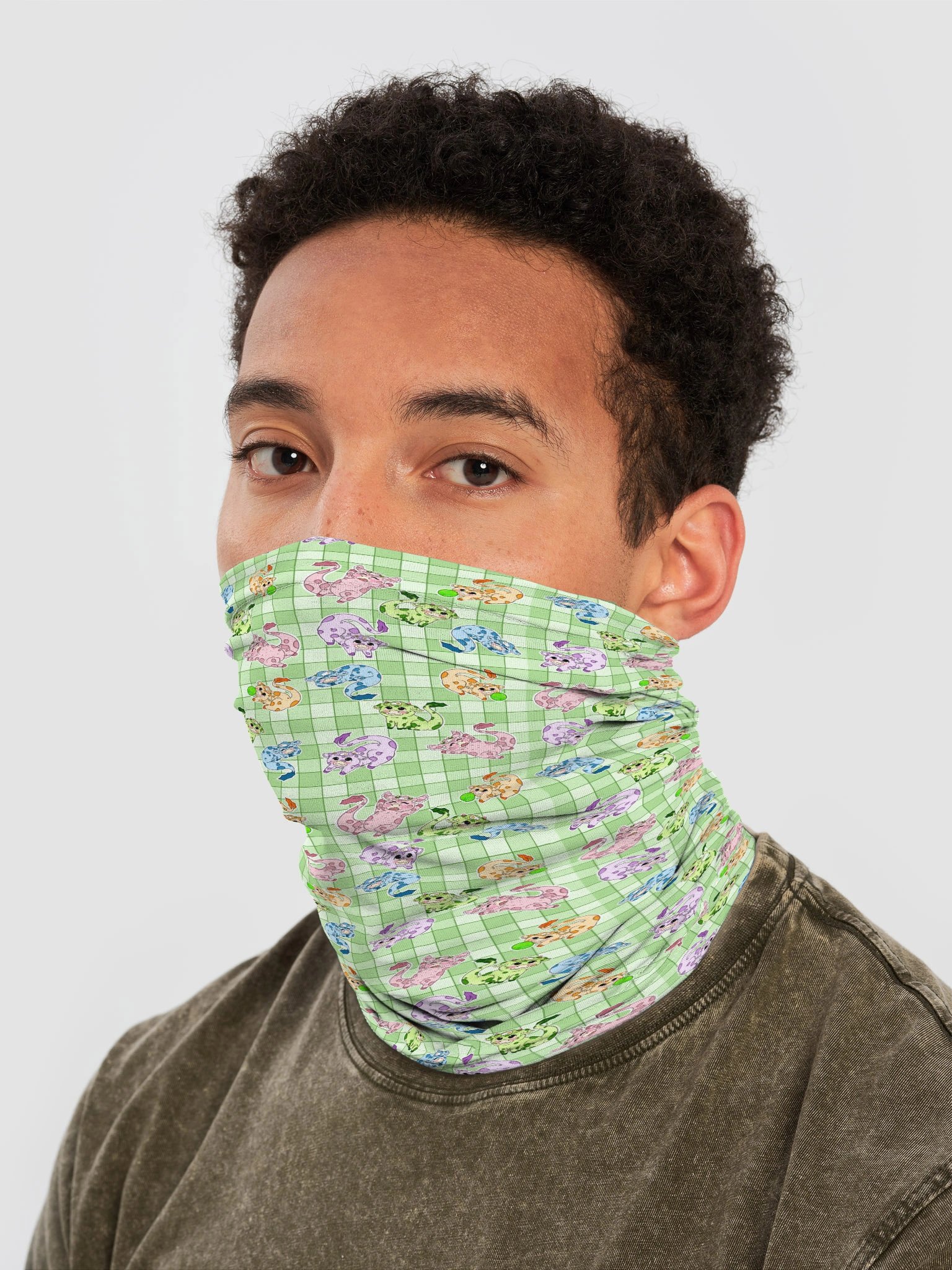 Green "Buds Everywhere!" Gaiter product image (2)