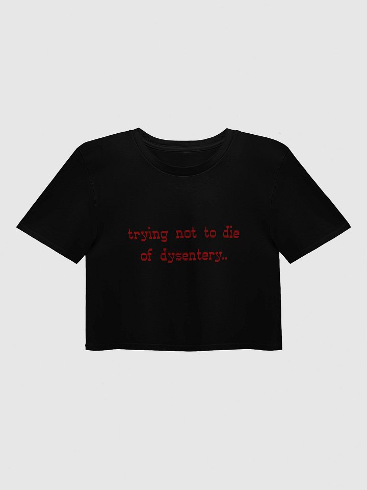 Trying Not to Die of Dysentery Crop Top product image (1)