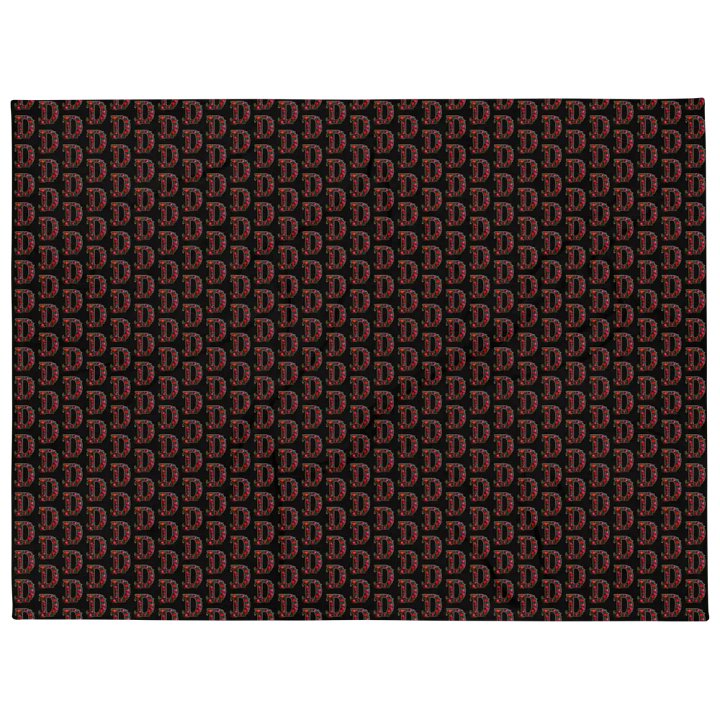 Valentine’s Monogram Letter D(2) Blanket product image (1)