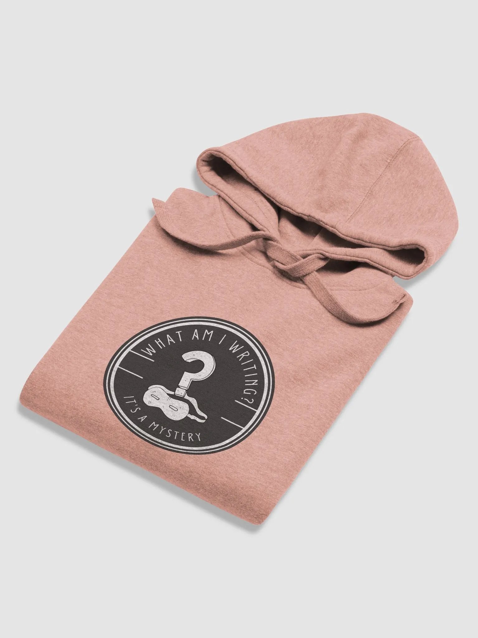 What am I Writing? It's a Mystery - Dusty Rose pink Unisex Hoodie product image (6)