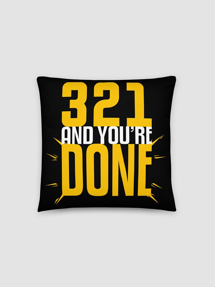 'DONE' Gold Night Pillow product image (1)