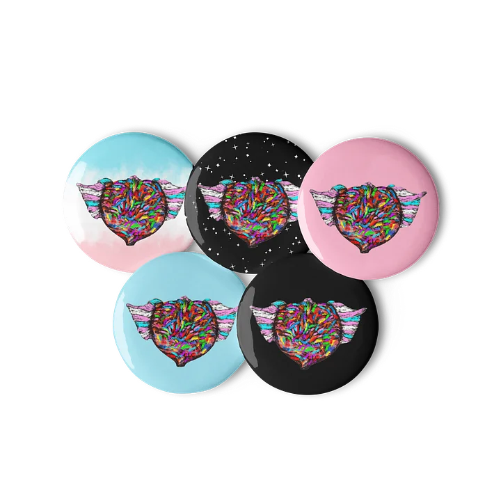 Love Has Wings button product image (2)