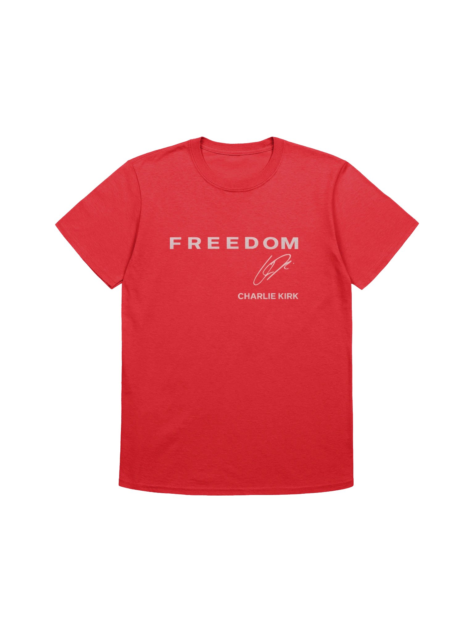 Red Freedom Charlie Kirk Signature Shirt – Turning Point USA Tee product image (8)