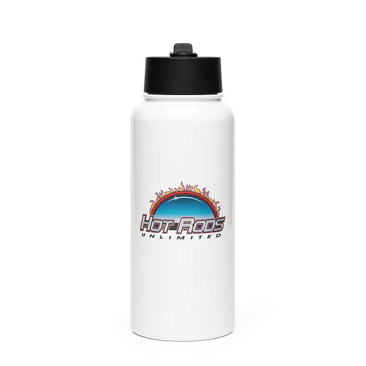 HRU Flames Water Bottle w/Straw product image (1)