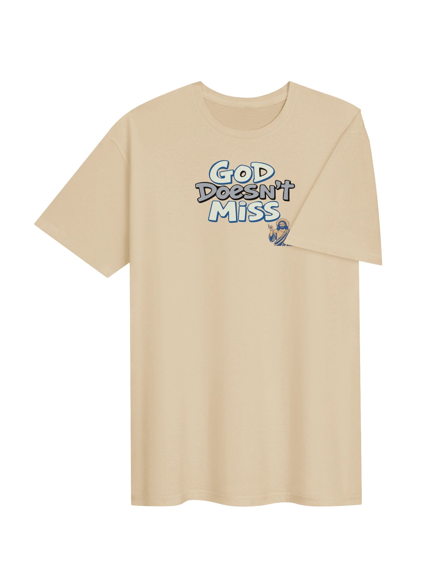 God Doesn’t Miss Faith Statement T-shirt product image (7)