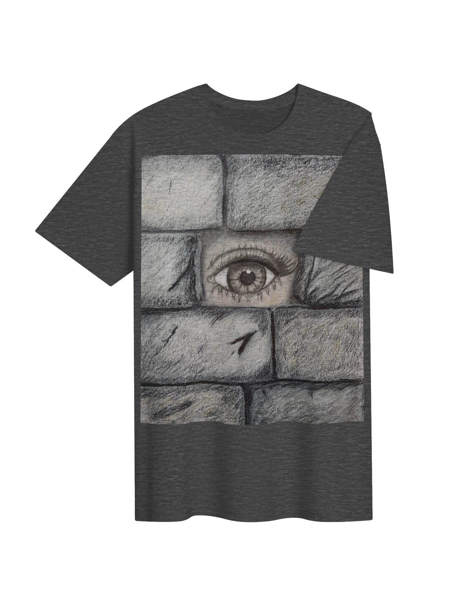 "Eye behind wall" T-Shirt. Unisex Gildan Softstyle T-Shirt product image (3)