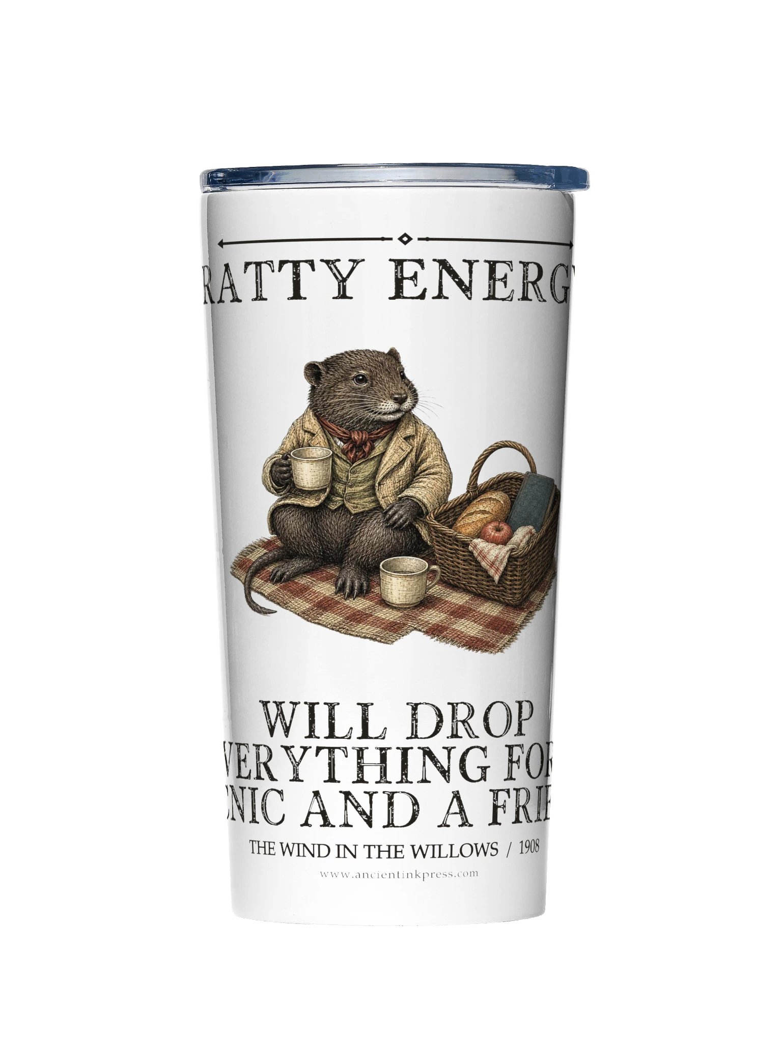 Ratty Energy Will Drop Everything For Picnic -- The Wind in the Willows 20oz Tumbler product image (1)