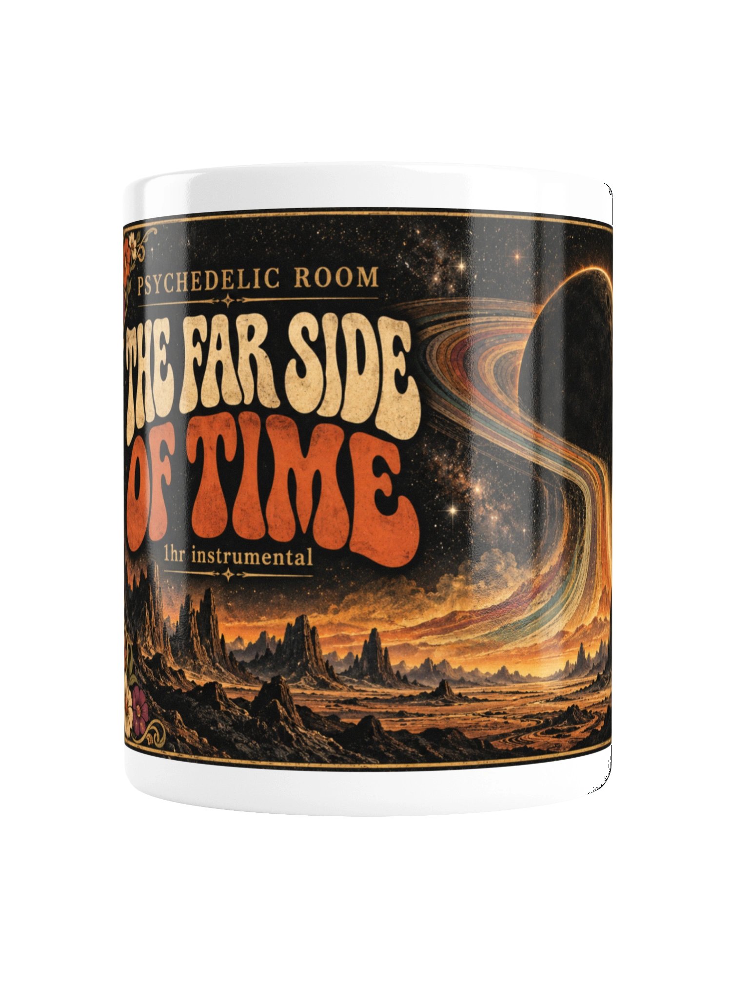 The Far Side of Time — White Ceramic Mug product image (2)