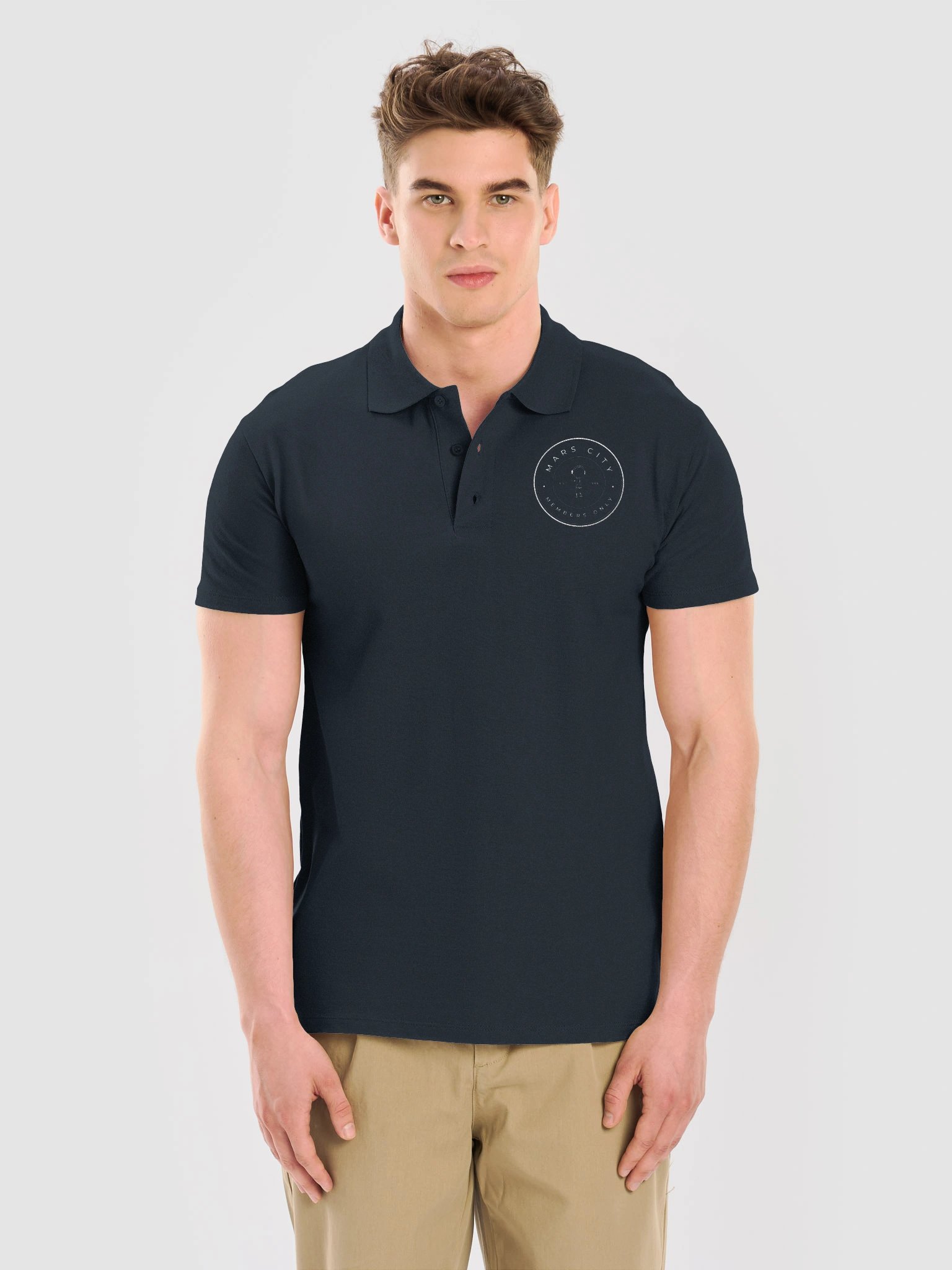 Mars City Members Only Circle Logo Polo product image (11)