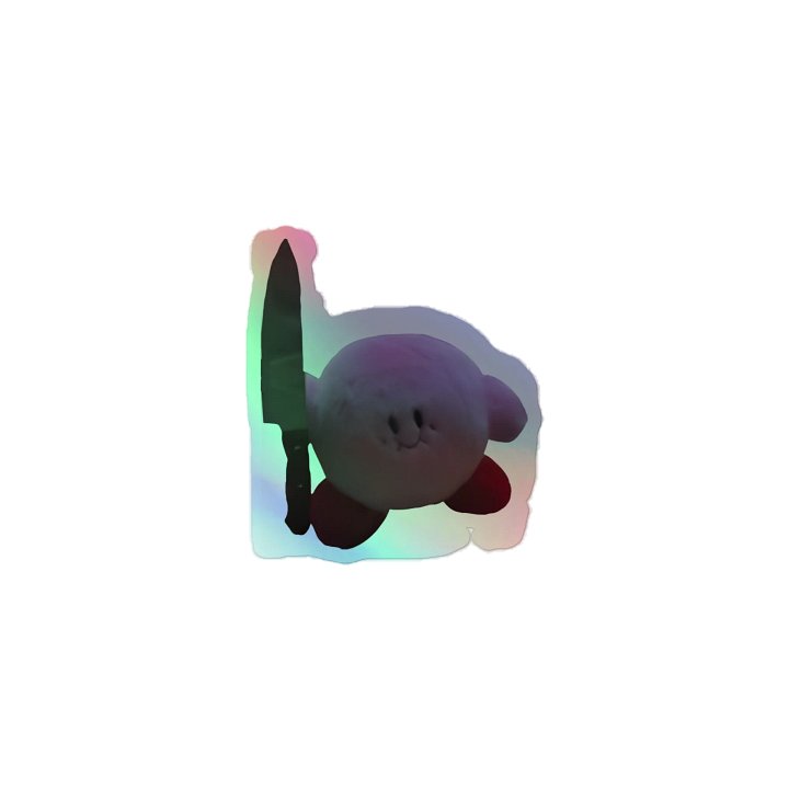 Knife Holographic Sticker product image (1)