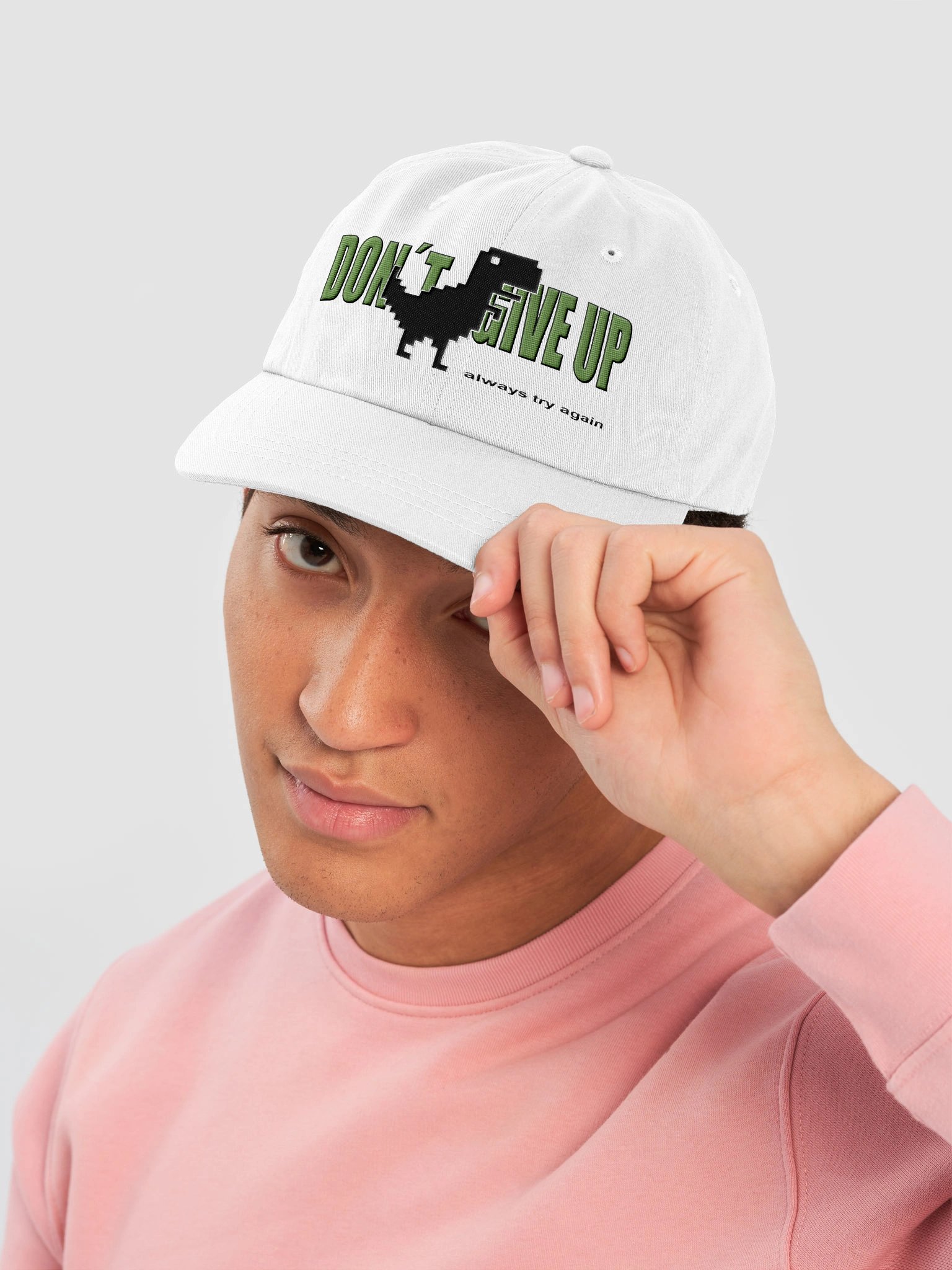 Pixel Dinosaur Don´t Give Up / Cap product image (5)
