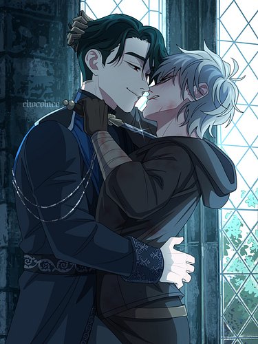 Prince & Assassin 🗡️
Ivan and Till live in my head rent free. 
#alienstage #alnstfanart #alnst #ivantill #fantasyartist