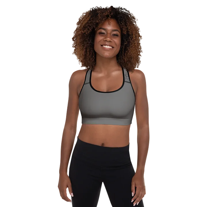 Gun Metal Grey | Padded Sports Bra product image (1)