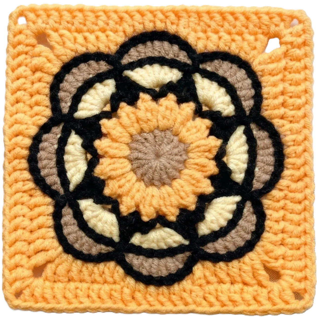 Painted Flower Granny Square product image (1)