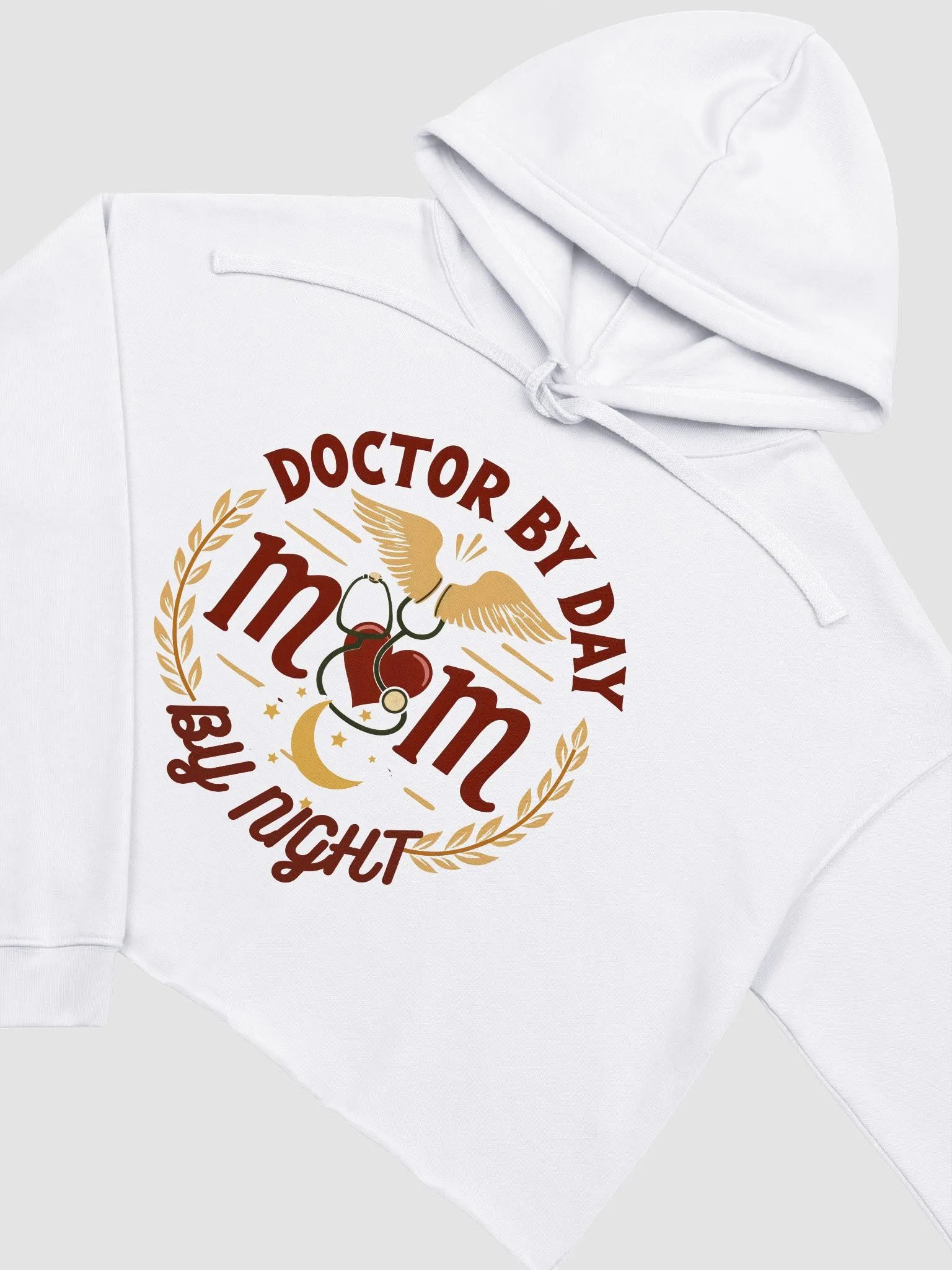 Doctor Mom, Night Shift Hero, Crop Hoodie product image (17)