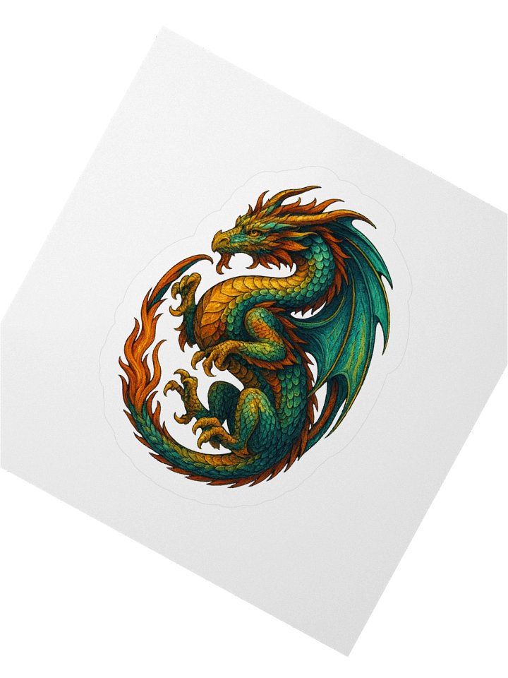 🐉🔥 Colorful Dragon Sigil Stickers – Flame-Coded & Cut to Power product image (6)