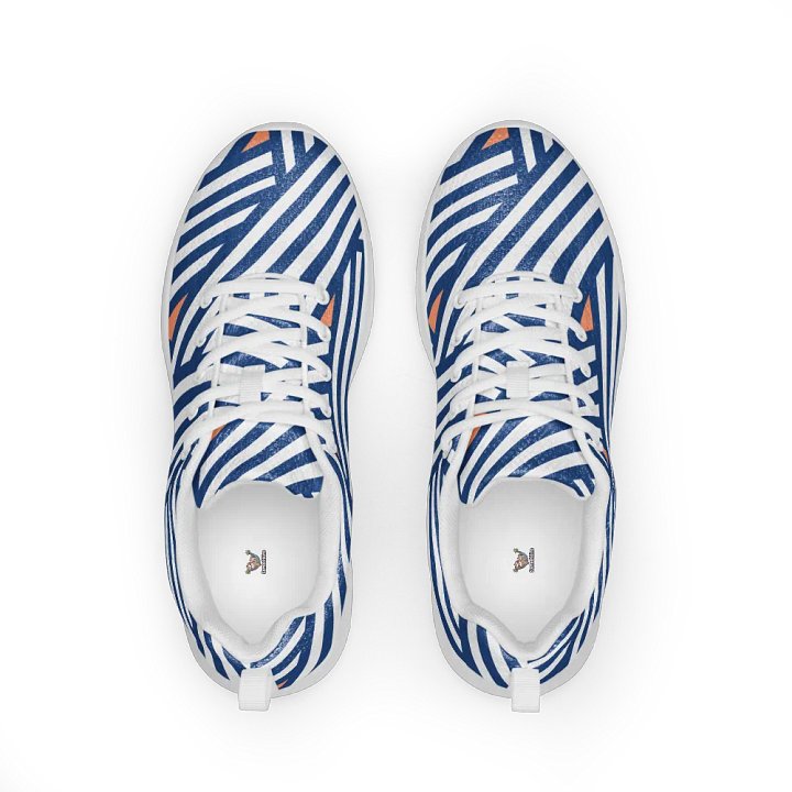 Peach Striped Athletic Sneakers product image (2)