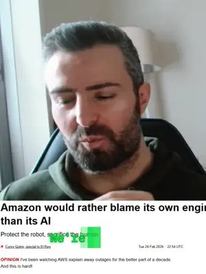 When AI Goes Wrong And Amazon Says It Didn’t: When something breaks, who takes the blame , the human or the AI? Amazon says the recent issue wasn’t caused by AI at all, but by human error. In an era of automation, accountability is becoming the real story. #AIAccountability #AmazonNews #TechDebate #FutureOfWork #Automation #technology #ITSecurity #InfoSec #techfacts #tech #technews