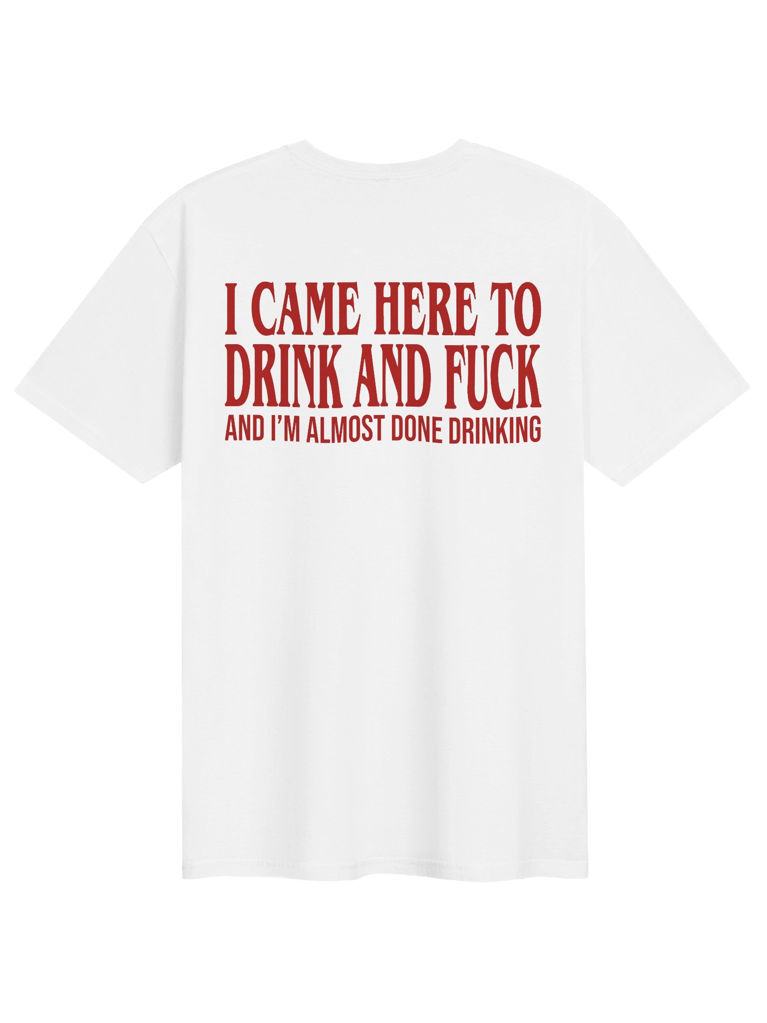 I Came Here To Drink And Fuck Funny Adult Humor - Unisex T-Shirt product image (3)