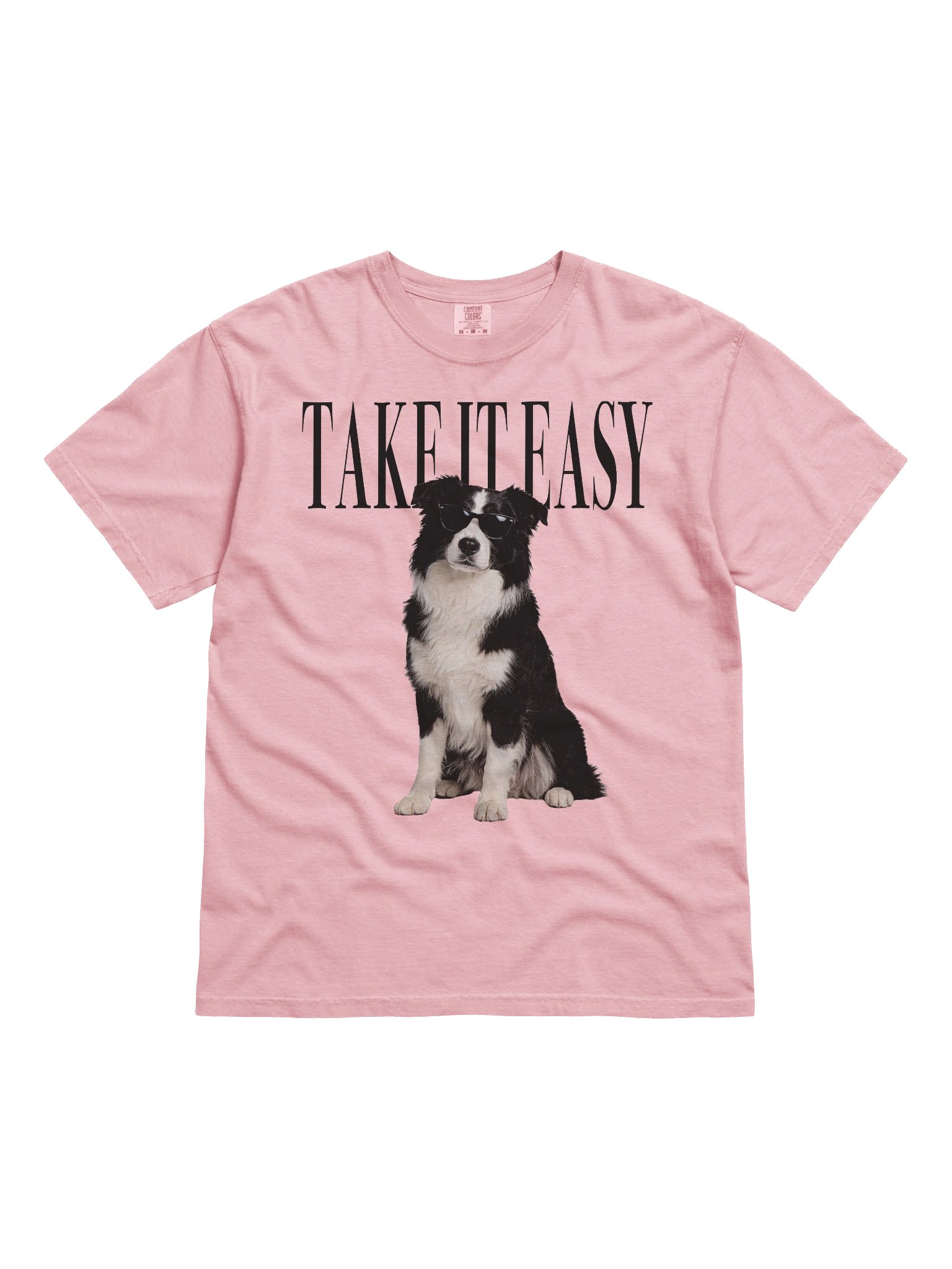 Take It Easy '90s Pop Vintage-Style T-Shirt for Australian Shepherd(Black & White) Lovers product image (4)