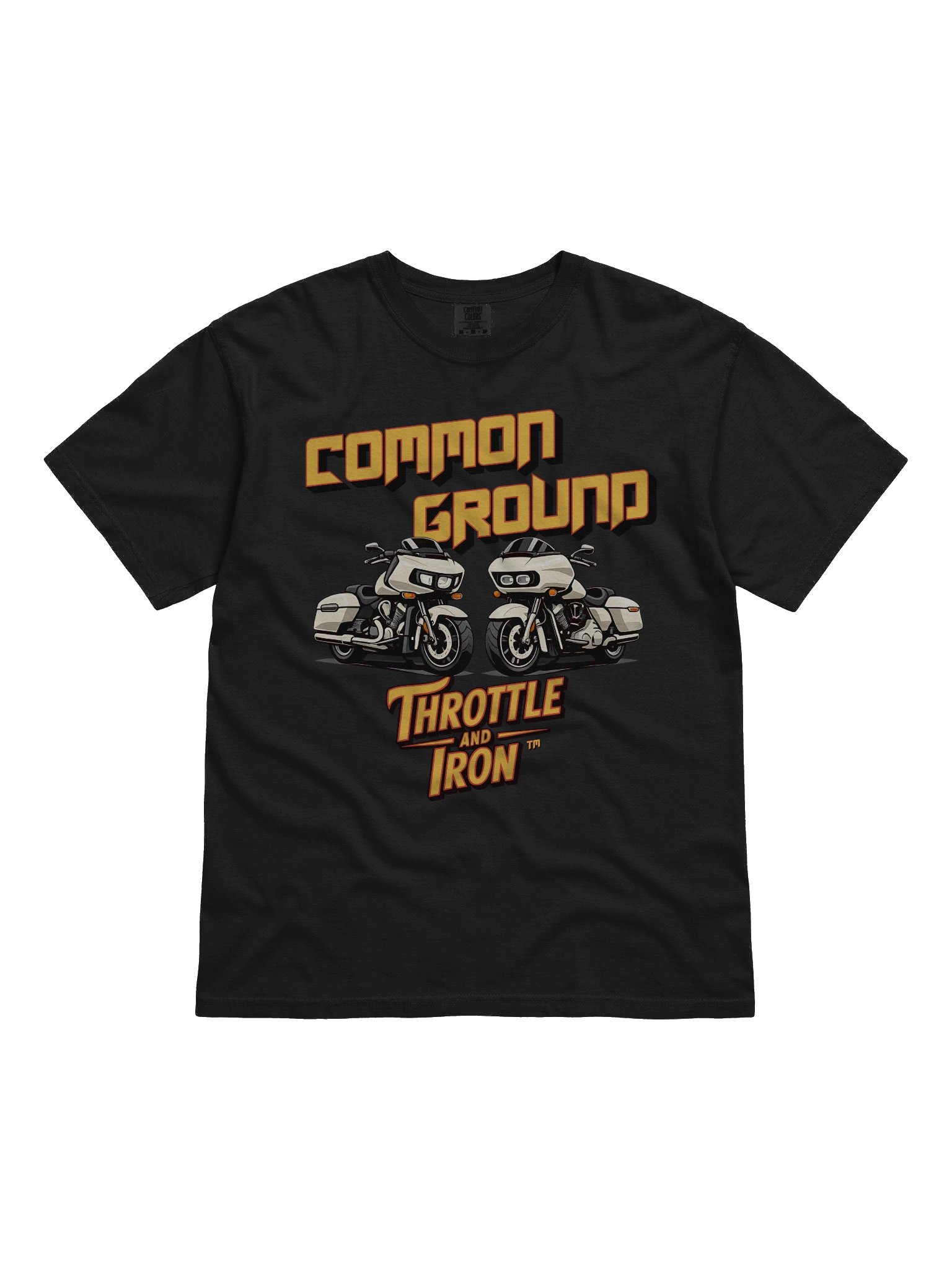 🔥Throttle & Iron – Hate Less, Ride More | Heavyweight Garment-Dyed T-Shirt product image (3)