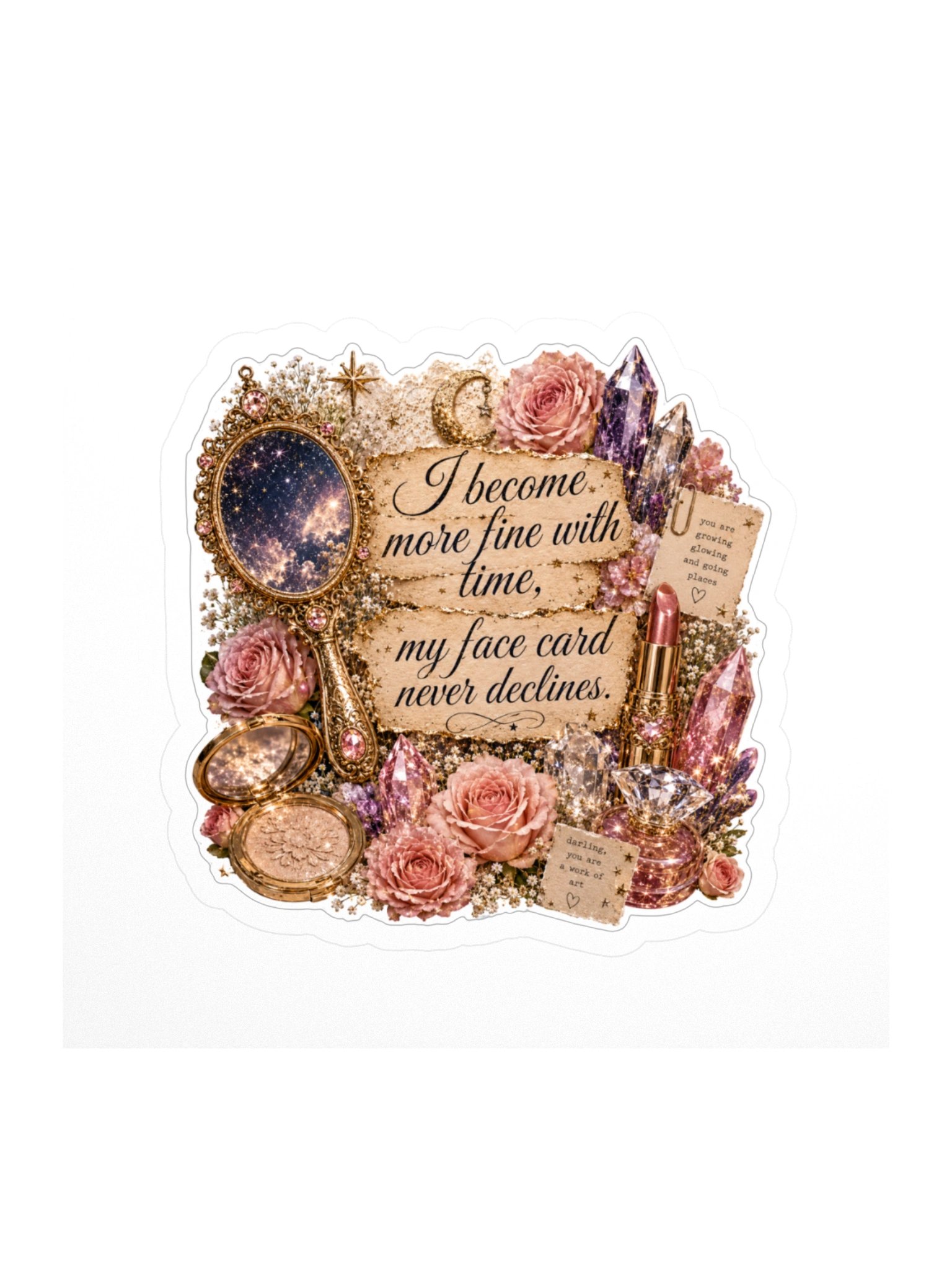 Face Card Spell Sticker product image (1)