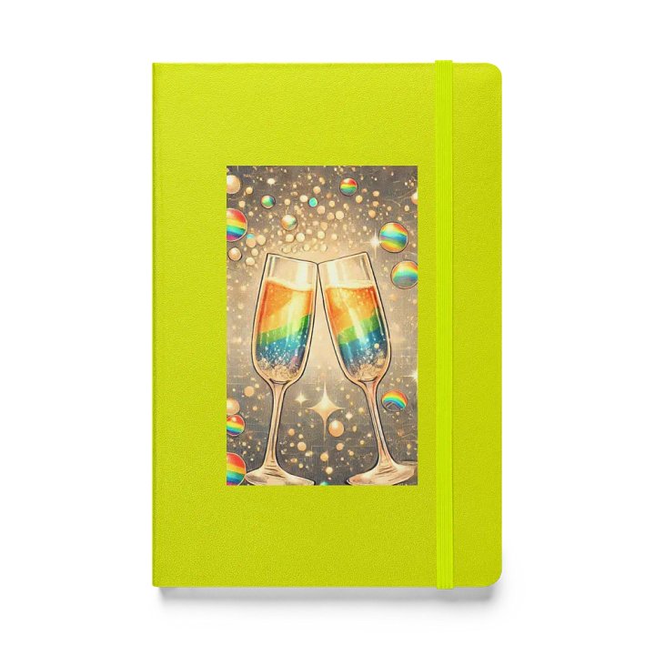 Rainbow Champagne Celebration Journal / Guestbook - LIME product image (1)