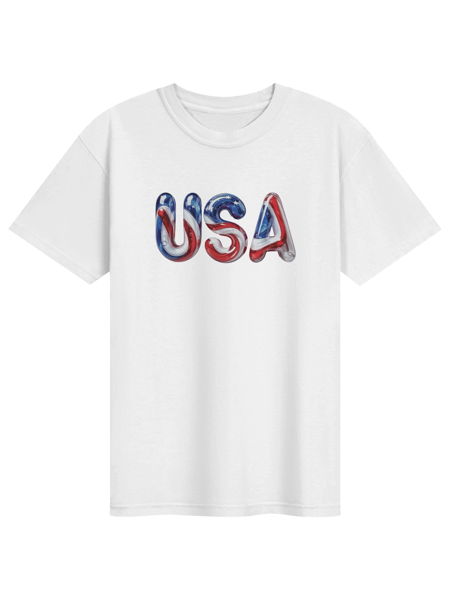 USA Glass Bubble Patriotic T-Shirt product image (4)