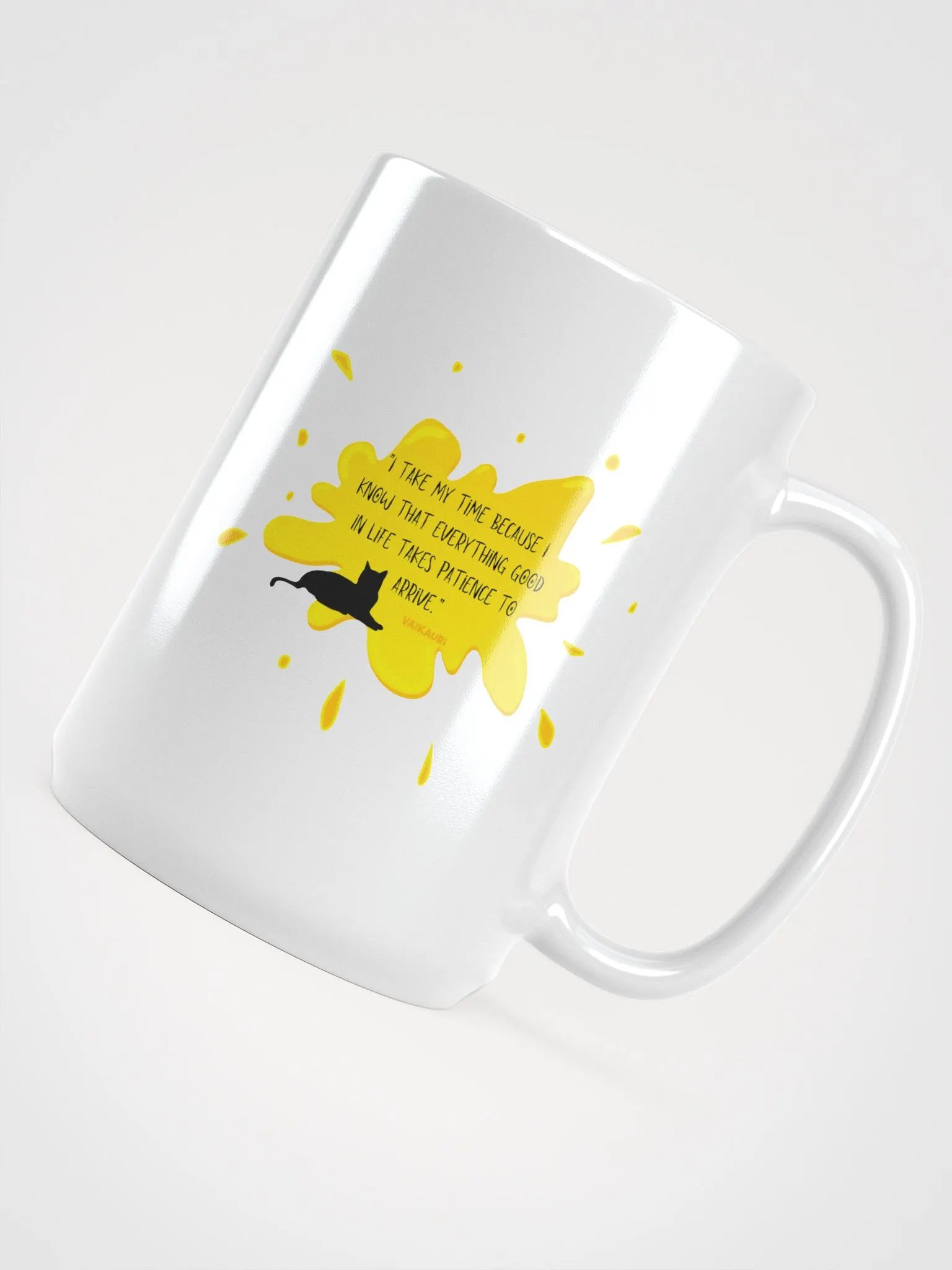 Vaikauri Wisdom White Glossy Mug product image (4)