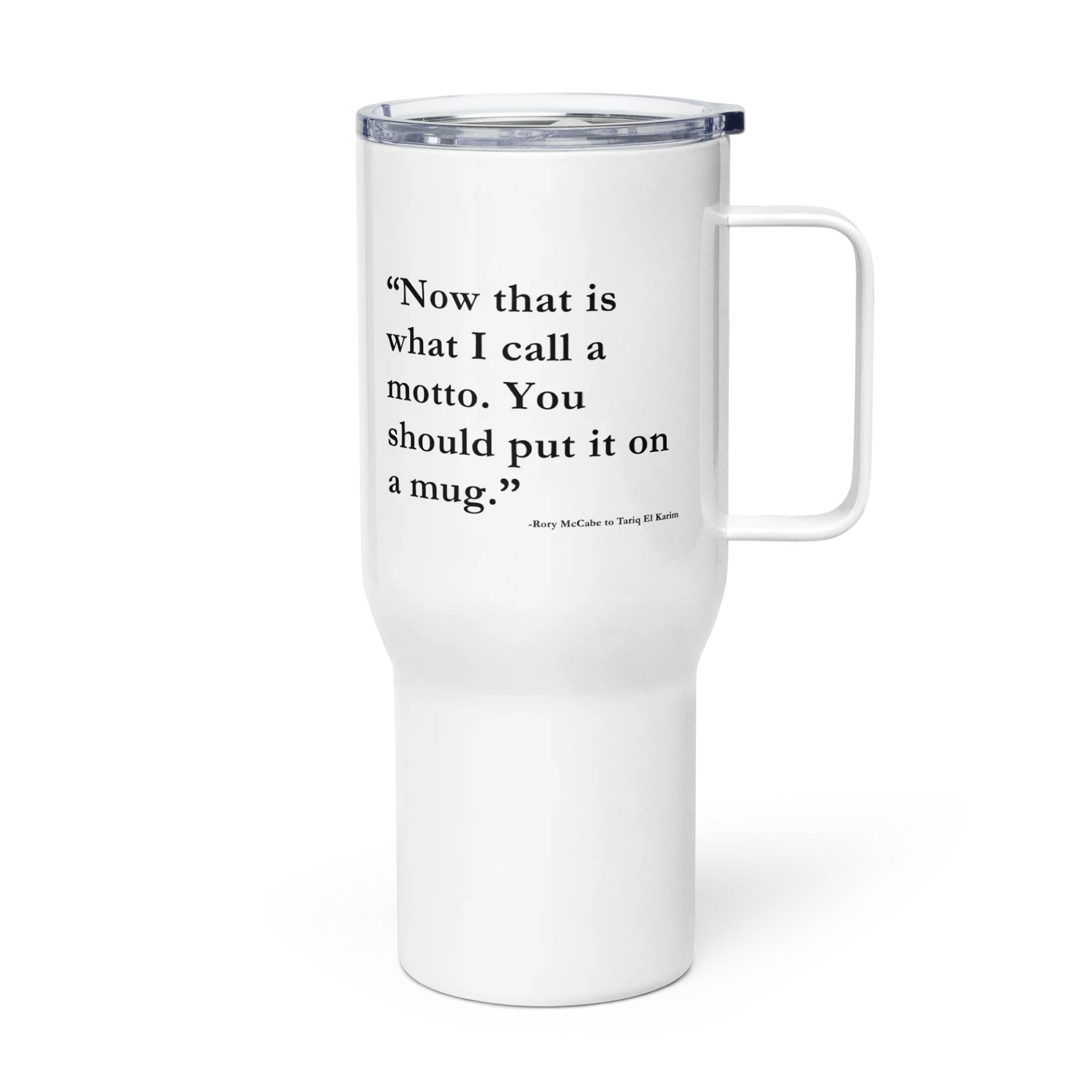 Errant Freight Dueling Mottos Travel Mug product image (3)