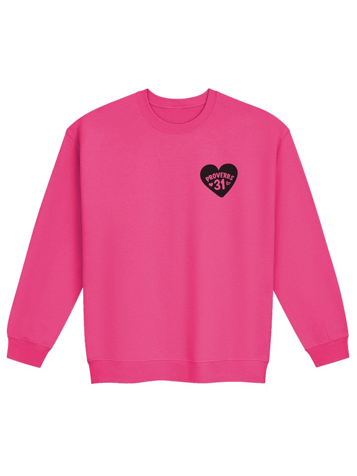 Proverbs 31 sweatshirt -black writing product image (1)