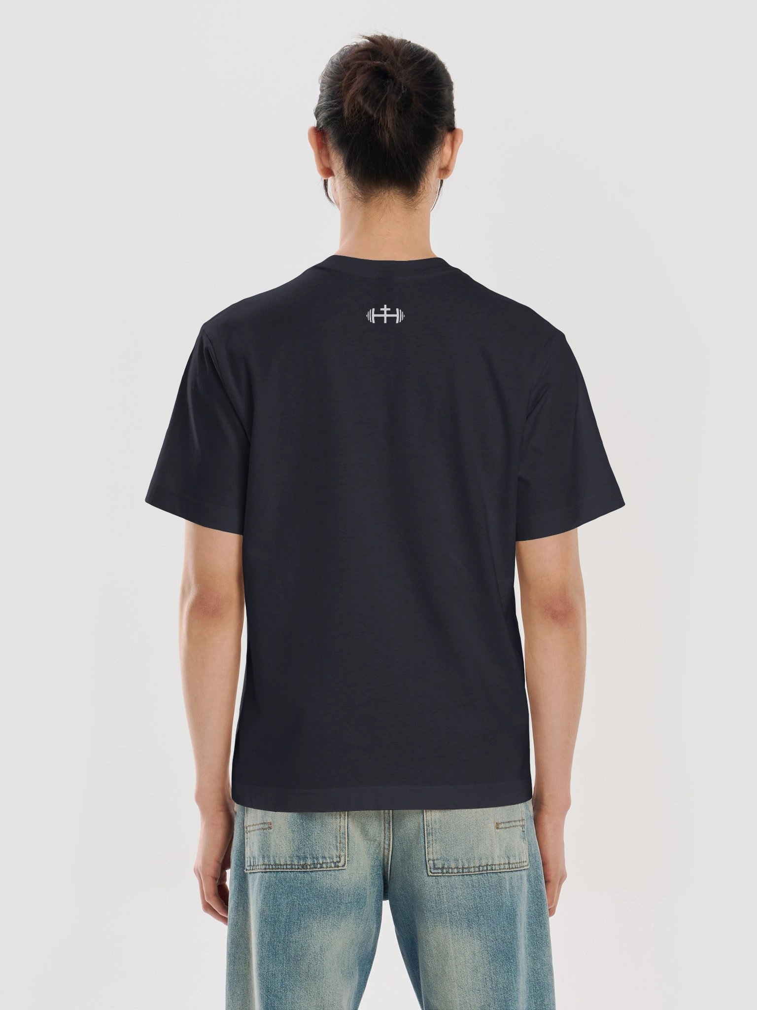 His House Mens Middleweight Oversized T-shirt - Ink Blue/Mushroom product image (2)