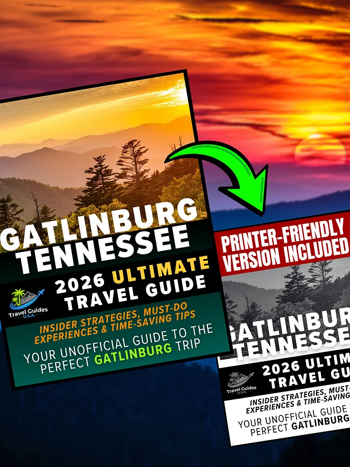 Gatlinburg Travel Guide 2026 | 66-Page Digital Guide + Printer-Friendly Version product image (1)