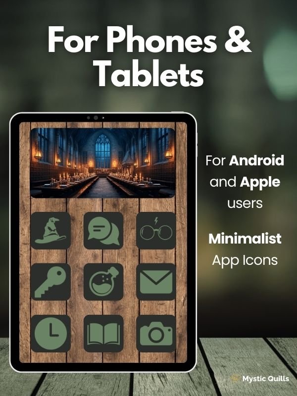 Dark Arts Aesthetic Minimalist App Icon Pack for Phones and Tablets Android and IOS product image (2)