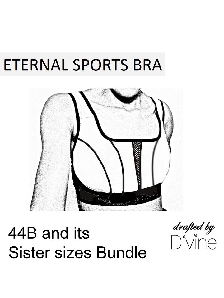 44B Eternal Sports Bra Pattern Sister Size Bundle product image (1)