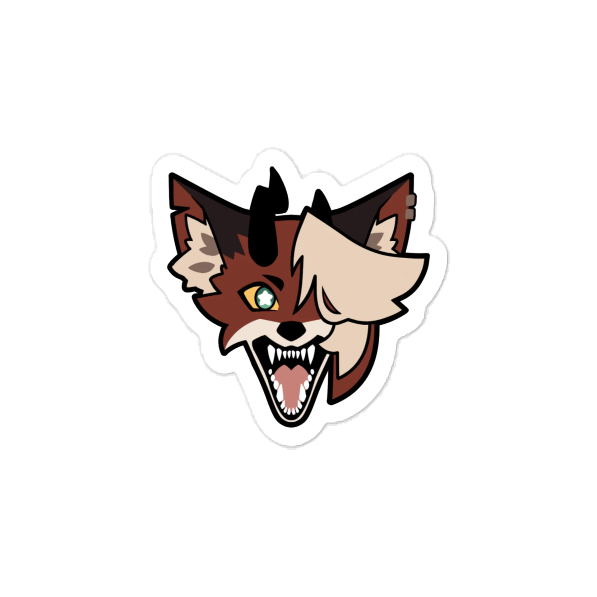 Starry-Eyed Fox Sticker product image (1)