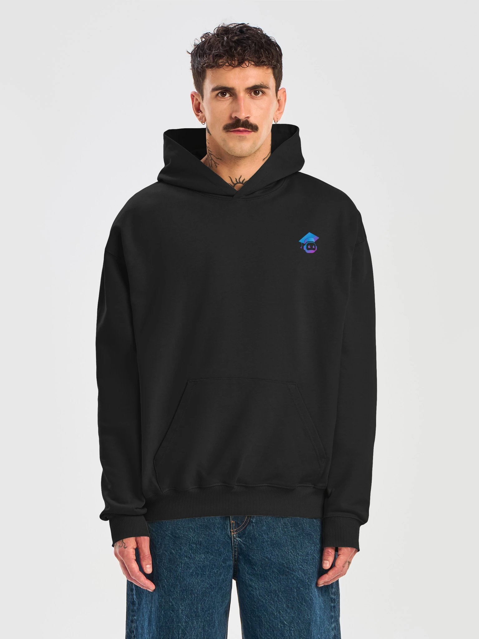 Creator School AI French Terry Hoodie (Mascot) product image (9)