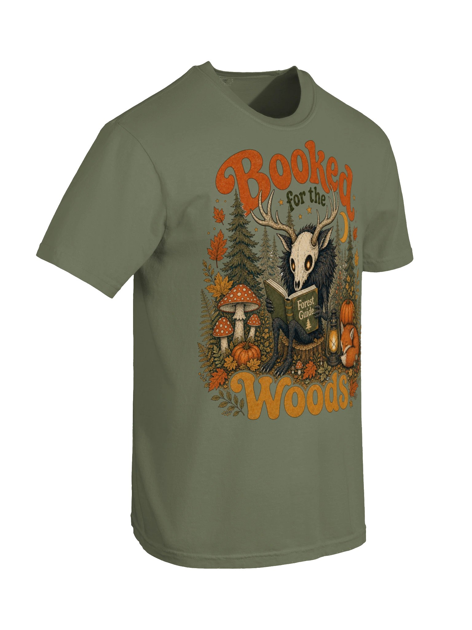 Booked for the Woods Halloween Tee product image (100)