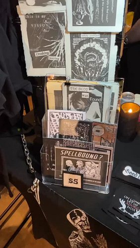 COME ON DOWN TO THE @ninelivesfleamarket at @catscradlenc TODAY! RIGHT NOW! COME GET WEIRDO ART THAT'LL GIVE YOU A NEW KINK