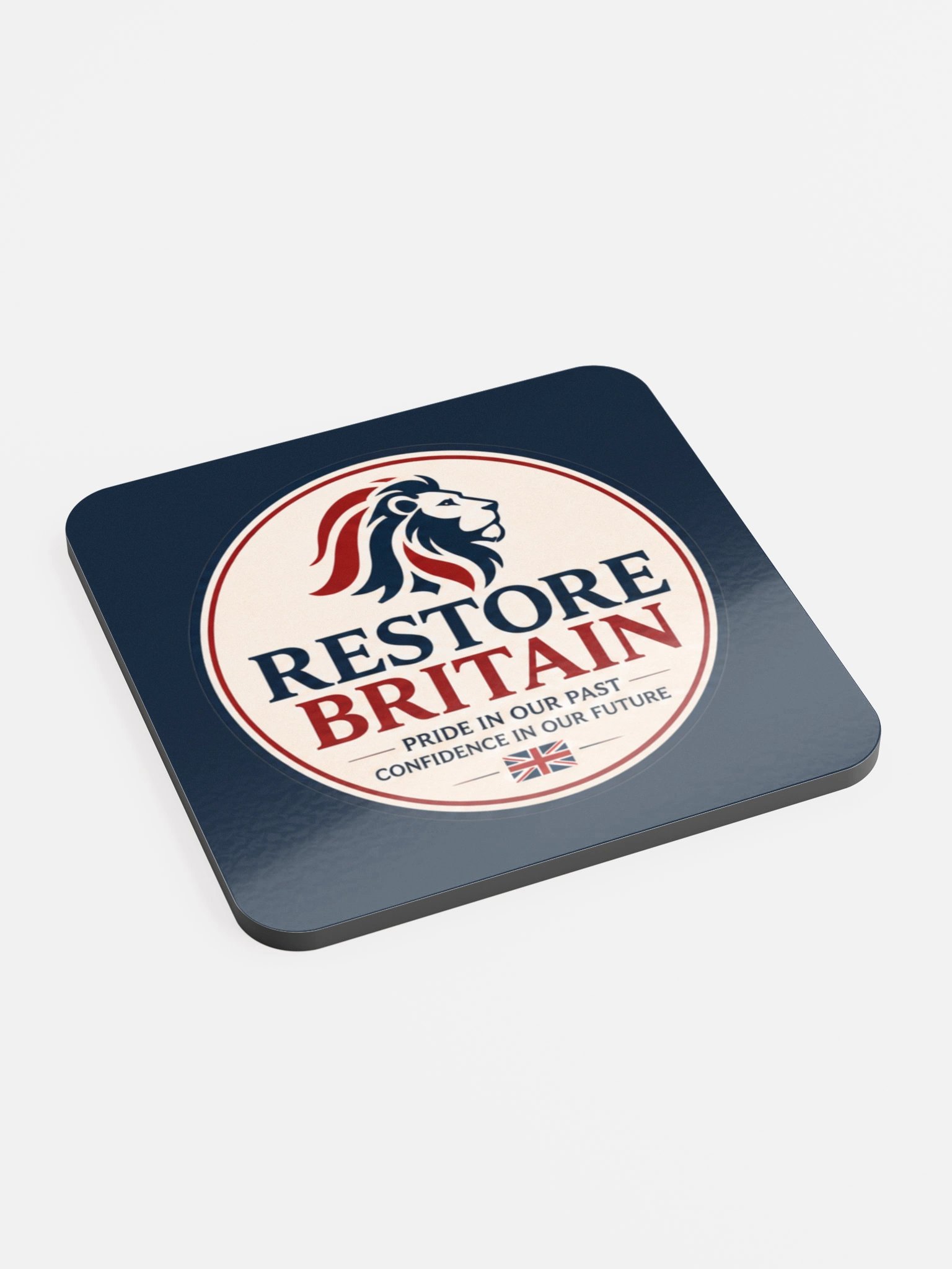 Restore Britain Glossed Cork Coaster product image (2)