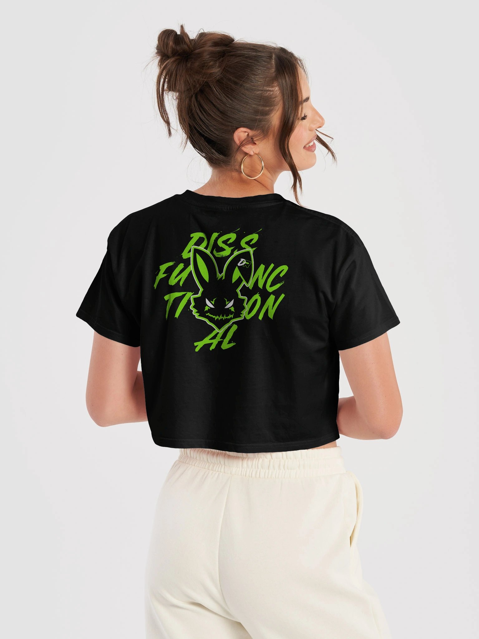 Dissfunctional Rabbit Women's Crop Top product image (6)