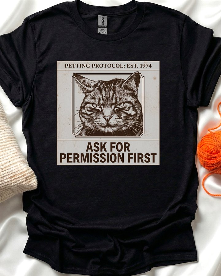 Petting Protocol Cat T-Shirt product image (1)