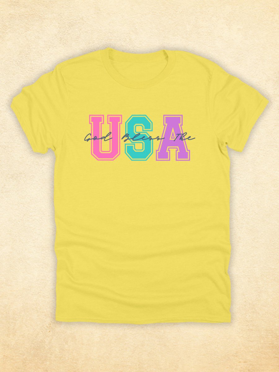 GOD Bless The USA T-shirt, Summer Vibes product image (2)